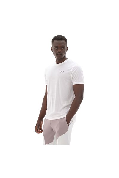 Under Armour Α 1382582 -100 Ua Launch Ανδρικό T-shirt με κοντό μανίκι Λευκό