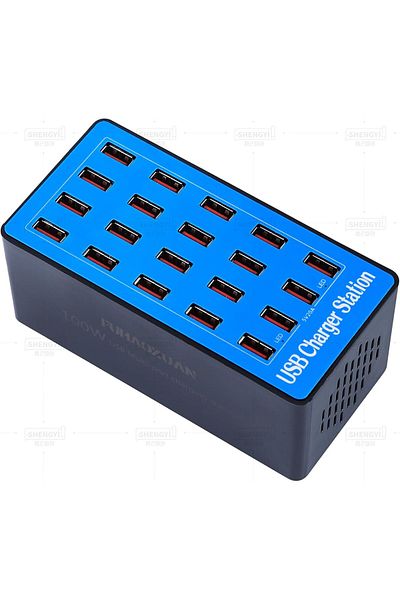 Generic USB Charging Station, 100W 20-Port Multi Device Charger with Intelligent Safety Features