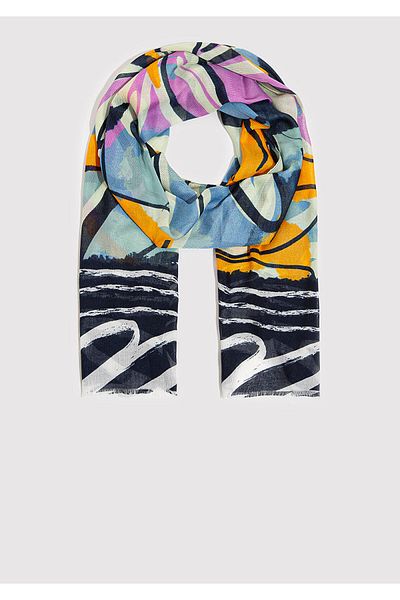 Mavi Printed Navy Blue Shawl 1912947 -33522