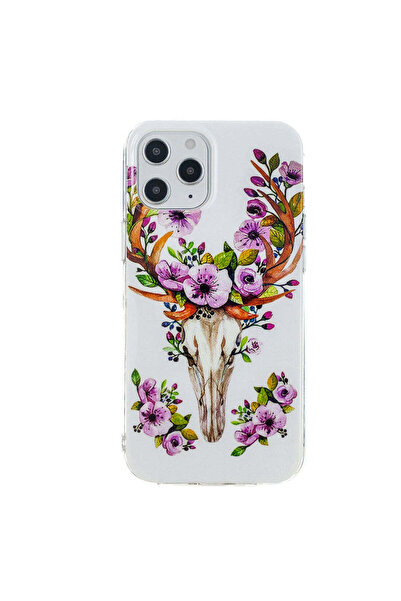 REDz Accessories Carcasă din silicon pentru iPhone 12, model fosforescent Lif...