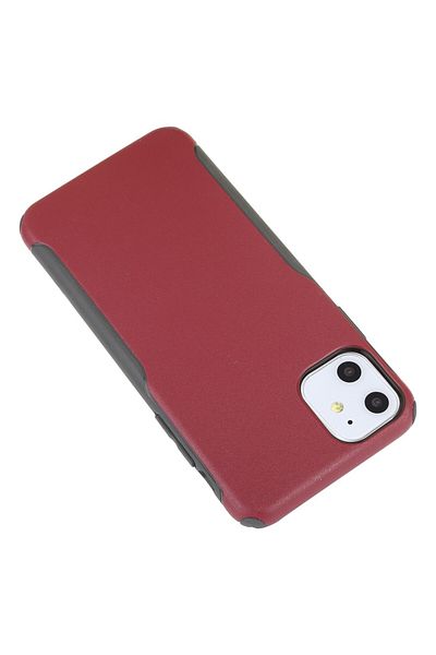 REDz Accessories Carcasă pentru iPhone 11, vișinie, TPU și policarbonat, seria Protector, protecție, Mutural