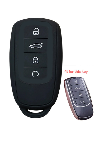 MeyZone Chery Tiggo 8 Omoda 5 Tiggo 7 Anahtar Kılıfı Silikon Anahtar Kabı Siyah