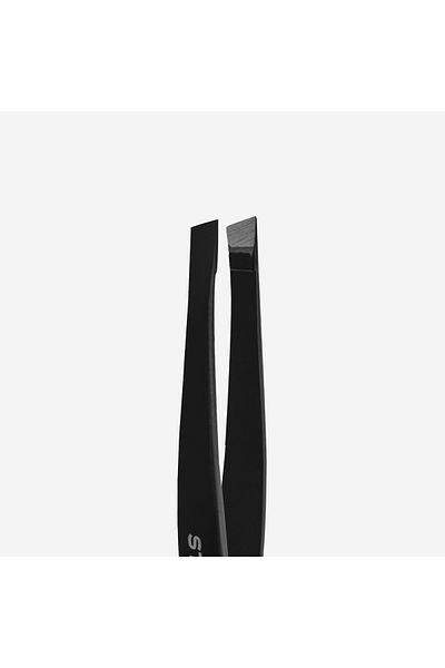 STALEKS Expert 11 Type 3B Eyebrow Tweezers (Wide Trapezoidal Edges), Black