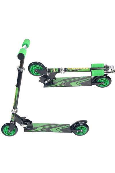 ACTION ONE Fusion Stripes folding scooter, green