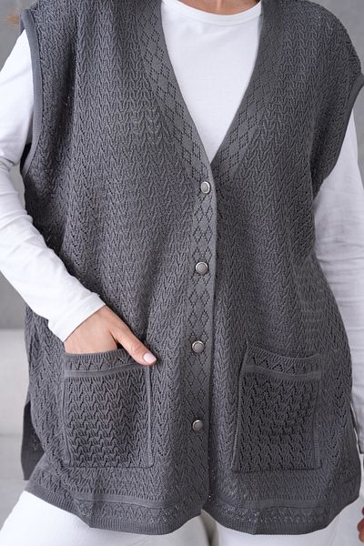 Lamierra Knitwear Plus Size Mother Seasonal Vest