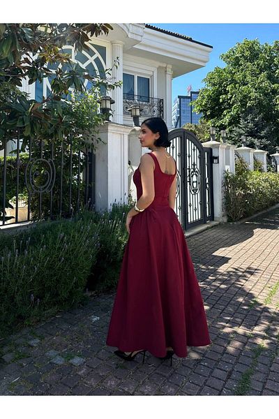 MY LİKA Maxi Length Skirt with Fluff Women's Dress