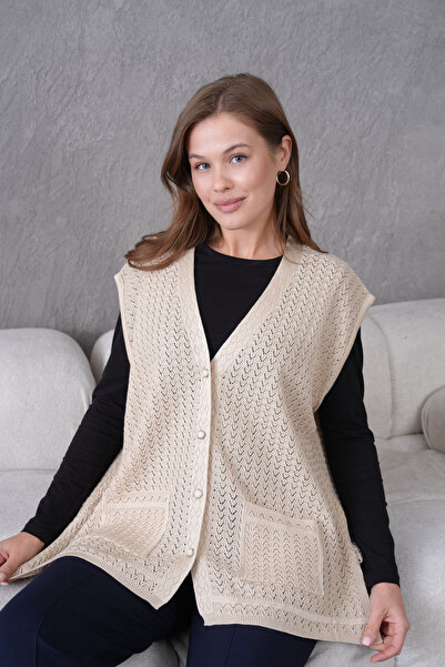 Lamierra Knitwear Plus Size Mother Seasonal Vest