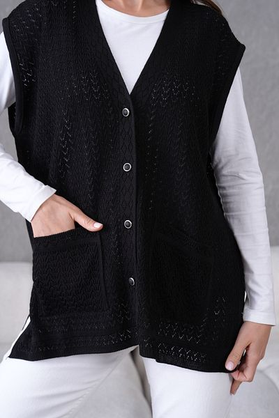 Lamierra Knitwear Plus Size Mother Seasonal Vest