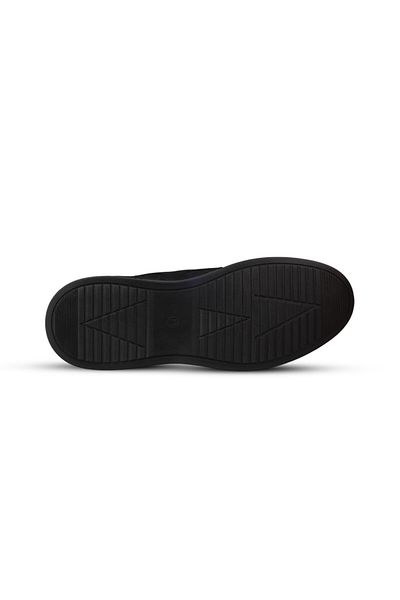 M.P. Men's Casual Shoes - Black, Suede