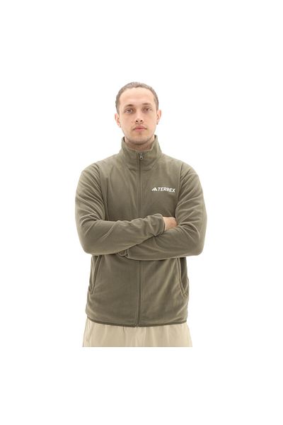adidas Ανδρικό μπουφάν adidas Mt Ess Fz Fl JP0796-E Χακί