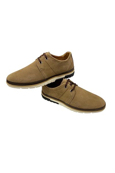 SULA Men's Lace up Inner and Outer Surface Leather Printed Sand Thermo Sole