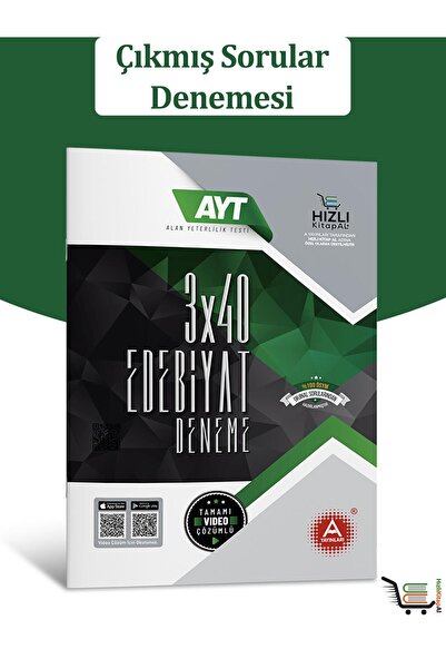 HizliKitapAl. 3x40 AYT Edebiyat Çıkmış Sorular Denemesi