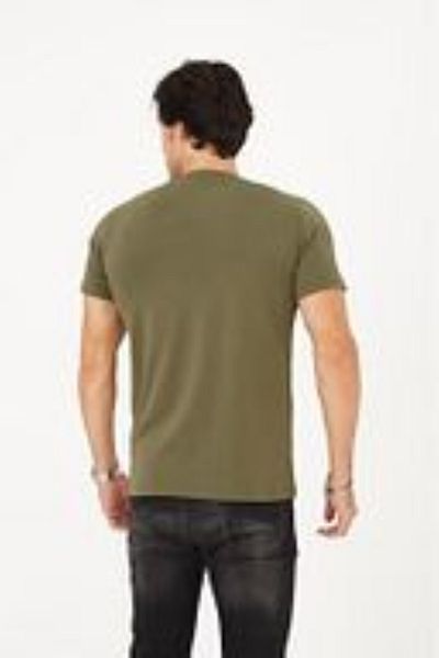 PENTHİLUS Short Sleeve T-Shirt with Round Neck and Front Print