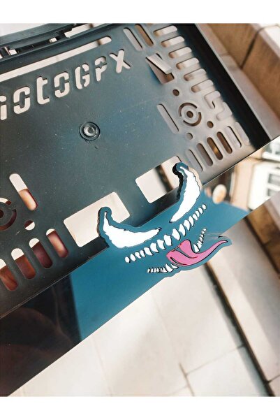 Pi Dekorasyon Motorsiklet Plakalık VENOM Lazer Kesim Pleksi | motor plakalık ...