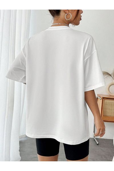 PENTHİLUS Women's Casual Printed Short Sleeve T-Shirt Oil Painting "Starry Night" Printed