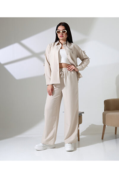 Limon X Quinn Shirt Suit with Bow