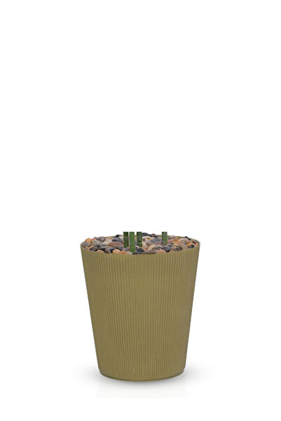 Generic Artificial palm tree (4 branches) with a cylindrical plastic stand