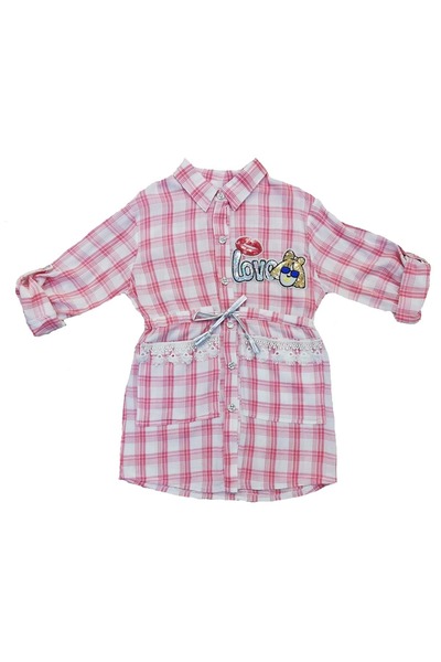 s.t. sebat tekstil Karirano Sa deznom Devojčina košulja