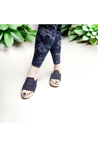 GokceKundura06 Жіночі м'які та зручні тапочки з еластичної тканини для дому та вулиці