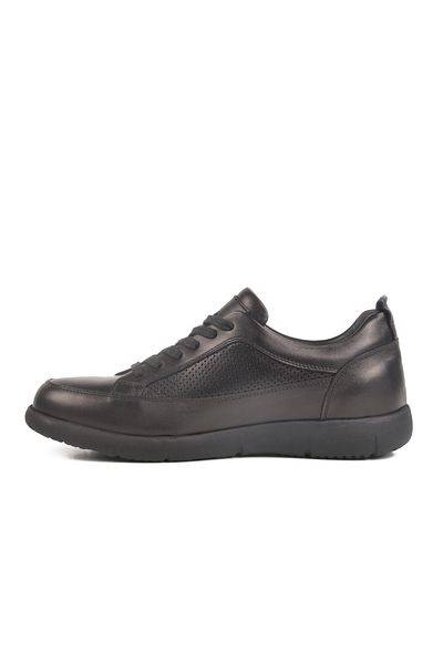 AYAKMOD Black Genuine Leather Men's Casual Shoes Lion m
