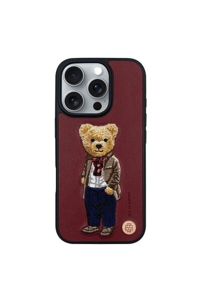REDz Accessories Carcasă Zuck Bear pentru iPhone 16 Pro, London Classic, Chel...