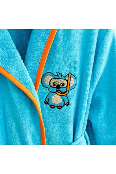 Milk & Moo Milk&moo Kadife Çocuk Bornoz Cool Koala 5-6 Yaş