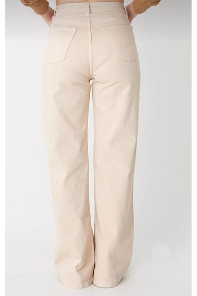 LAMİRA New Star's Women's High-Rise Wide Leg (Wide Leg) Palazzo Jeans Pants