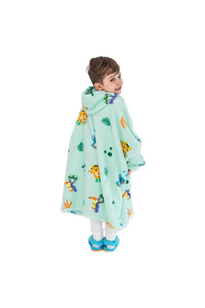 Milk & Moo Milk&moo Little Mermaid Tragbare Decken mikina s kapucí Kinder Jungen Mädchen Grün, Made In Türkiye