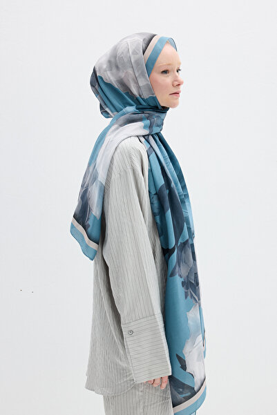 cs camellia scarf Συλλογή Μαλακών Σάλιων Scarf Lotus - Μπλε