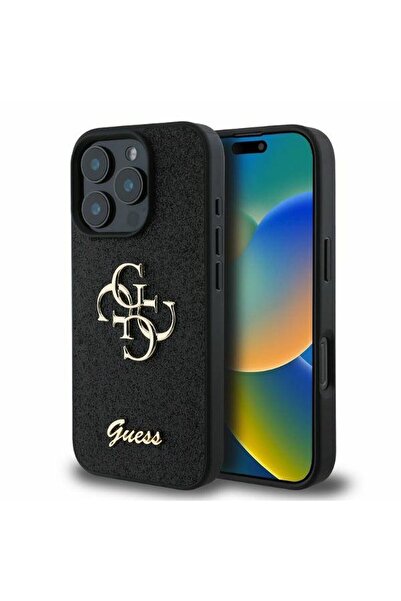 REDz Accessories Carcasă Guess pentru iPhone 16 Pro, model, sclipici fix Big ...