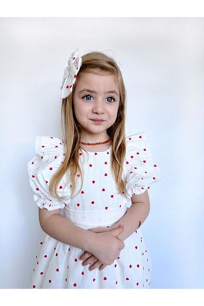 Little Ya Ya Love Κορίτσι - Φόρεμα με λεπτομέρεια κόκκινη καρδιά