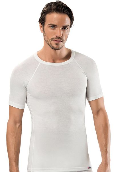 ERDEM İÇ GİYİM Erdem Ecru Thermal Underwear Half Sleeve Μπλουζάκι 1481