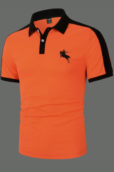 CC STORE Футболка з вишитим коміром поло Spear Suvari