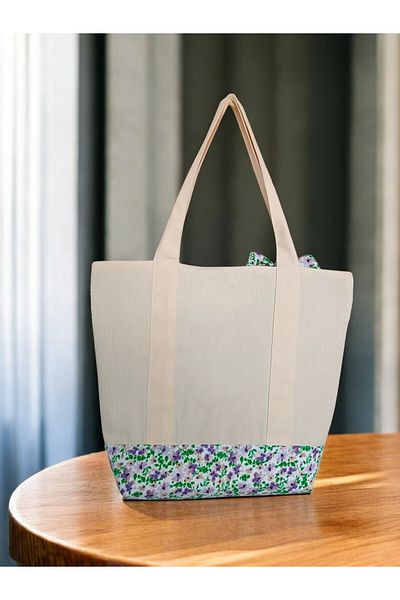 LARUNA LA RUNA Embroidered Linen Cloth Bag - Handmade