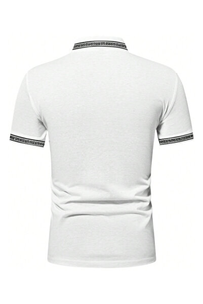 CC STORE Horse Embroidery Collar Detailed Polo Collar T-shirt