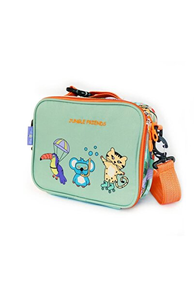 Milk & Moo Milk&Moo Insulated Kids School Lunch Bag Box for Girls and Boys, Jungle Friends