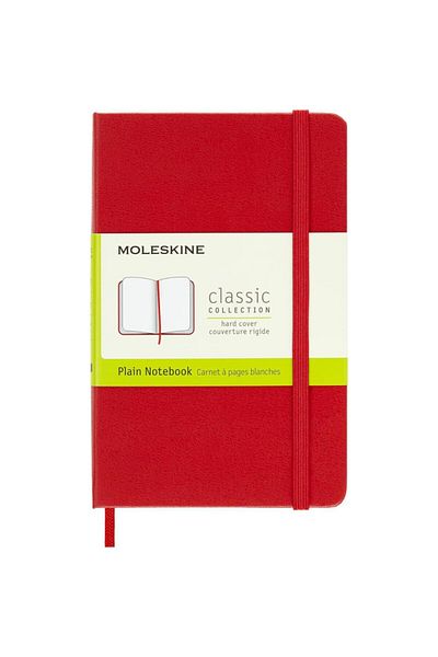 Moleskine Χωρίς γραμμή Κόκκινο σκληρό εξώφυλλο μεγέθους τσέπης σημειωματάριου