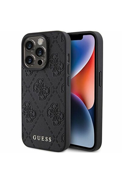 REDz Accessories Carcasă Guess pentru iPhone 15 Pro, logo 4G Quilted Classic,...