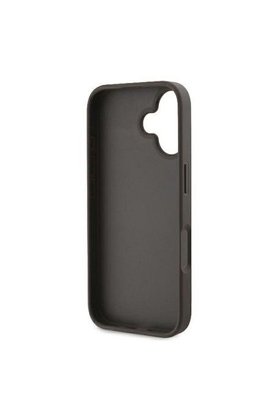 REDz Accessories Carcasă Guess pentru iPhone 16 Plus, model, logo mare din PU 4G, maro