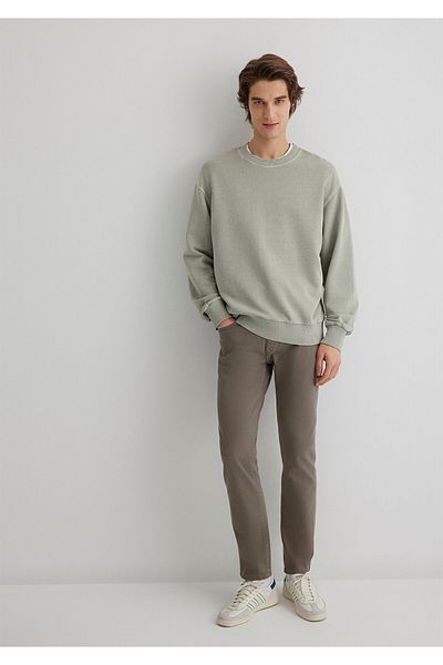 Mavi Marcus Hazy Olive Green Comfort Gabardine-Hose 0035188050