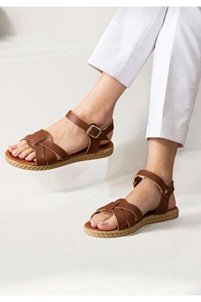 redtan صندل نسائي صيفي - صندل كاجوال بشريط للكاحل 3*3