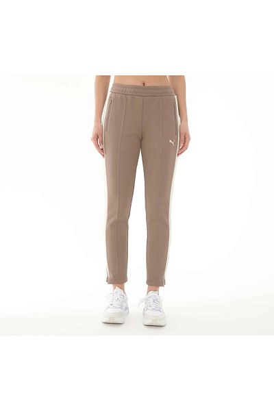 Puma Pantaloni de sport subțiri - Pantaloni de trening pentru femei, 629798 -93 T7 Cafea cu șase lapte