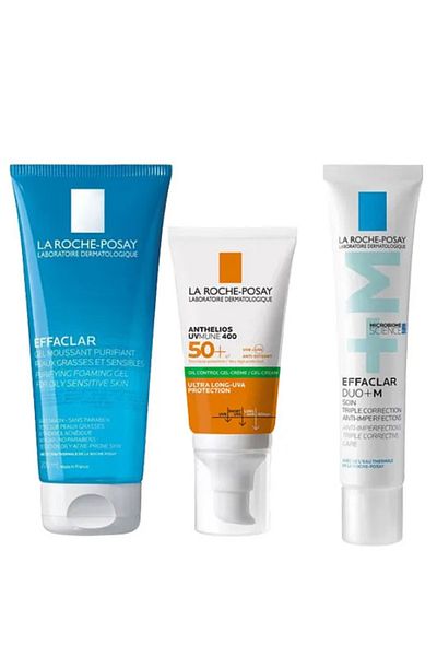 La Roche Posay Effaclar Duo Set: Anti-Imperfection Cream & Dry Touch Sunscreen | Oily Skin Care