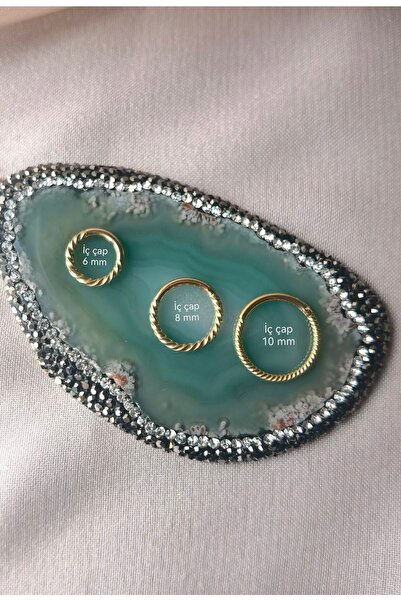 Bylin Cerrahi Çelik Burgu Kilitli Halka Piercing-tragus, Helix,rook,septum,daith- 1 Adet