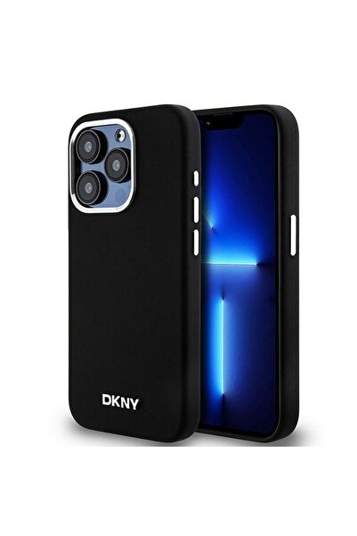 REDz Accessories Carcasă DKNY pentru iPhone 15 Pro, MagSafe, logo alb mic, pr...