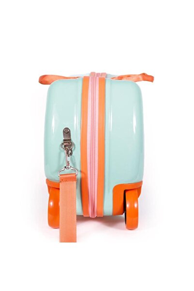 Milk & Moo Milk&moo Binilebilir Çocuk Valizi Jungle Friends, 360 Derece Dönen Tekerlekler, Açılır Kapanır Ayak