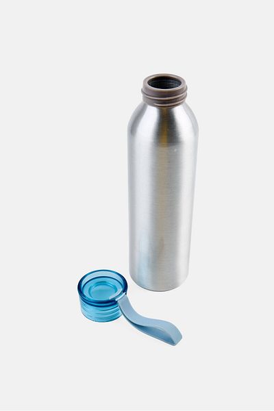 Muy Mucho Drinking Water Bottle To Go 650 Ml, Silver