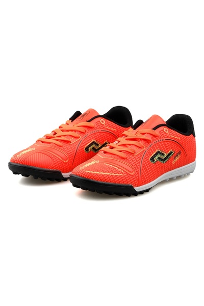 Jump 28006 D Orange Yellow Black Men's Astroturf Field Shoes Orange