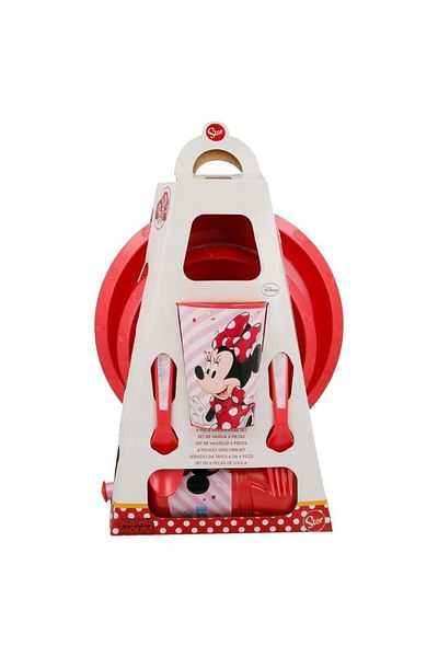Minnie Mouse 6-piece baby feeding set, multicolor, Minnie Mouse