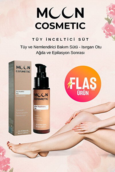 MOON COSMETIC Isırgan Otu Özlü Tüy İnceltici Ve Nemlendirici Bakım Sütü